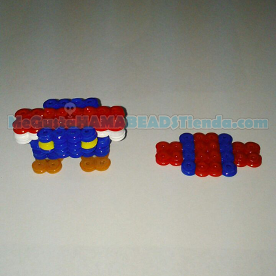 mario 3d hama beads 8